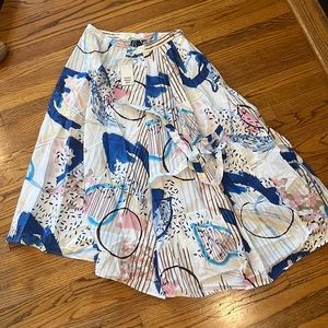 COS Multicolor Cotton Skirt Size 10 NWT
